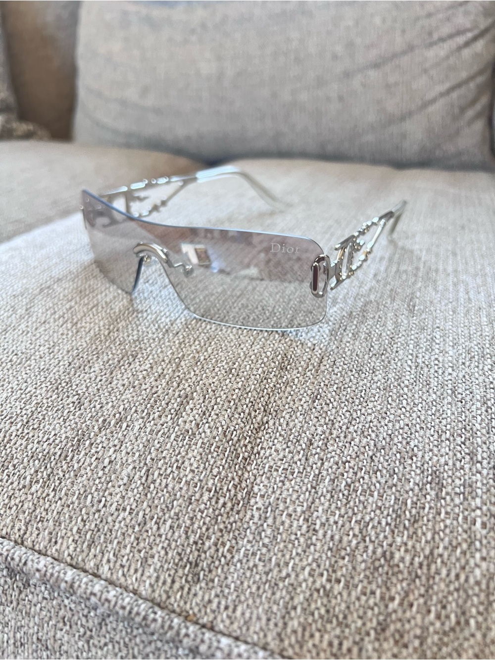 Dior Rimless Shield Gradient Sunglasses - Picture 3 of 8